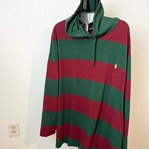 Striped Green and Red Men's Shirt